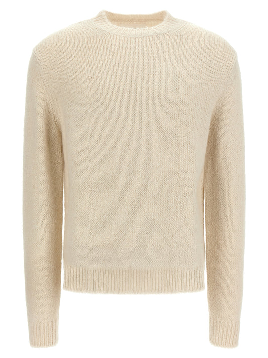 White Alpaca Leather Cardigan