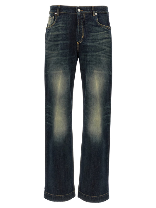 Blue Cotton Jeans Denim