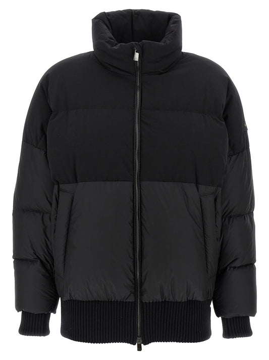 Black Nylon Bomber