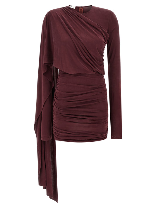 Bordeaux Copper Short Dress