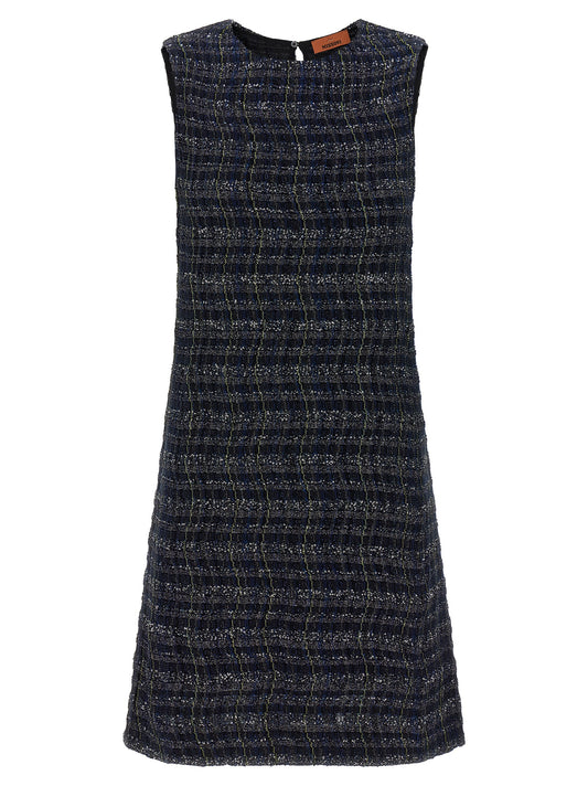 Multicolor Viscose Short Dress