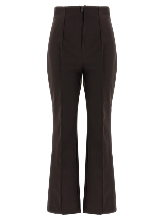 Brown Polyamide Athletic Pants