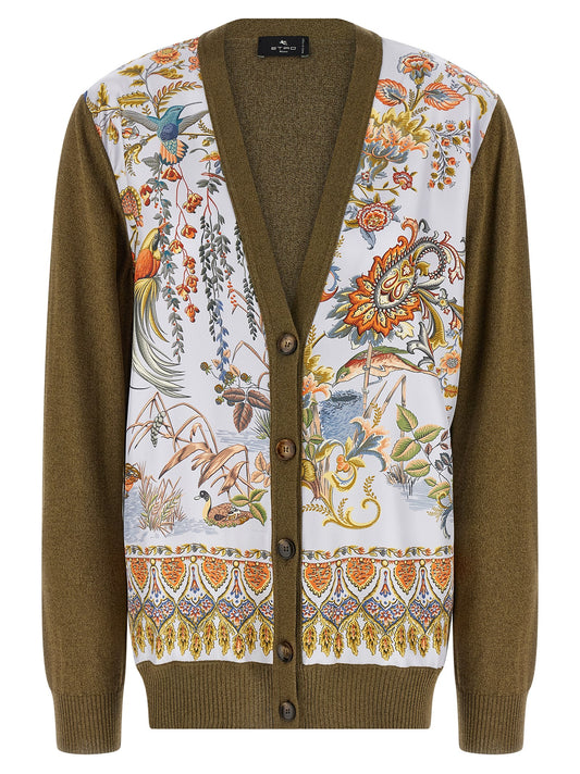 Bicolor Cotton Cardigan