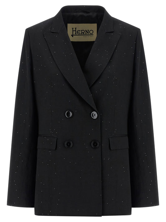 Black Viscose Blazer