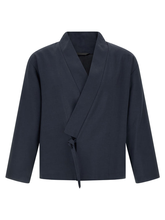 Blue Viscose Blazer