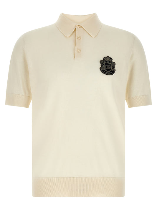 White Cotton Polo Shirt