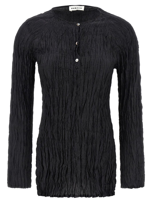 Black Silk Blouse