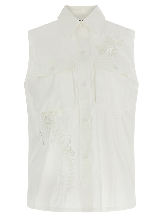 White Polyamide Blouse