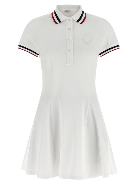 White Cotton Short Dress