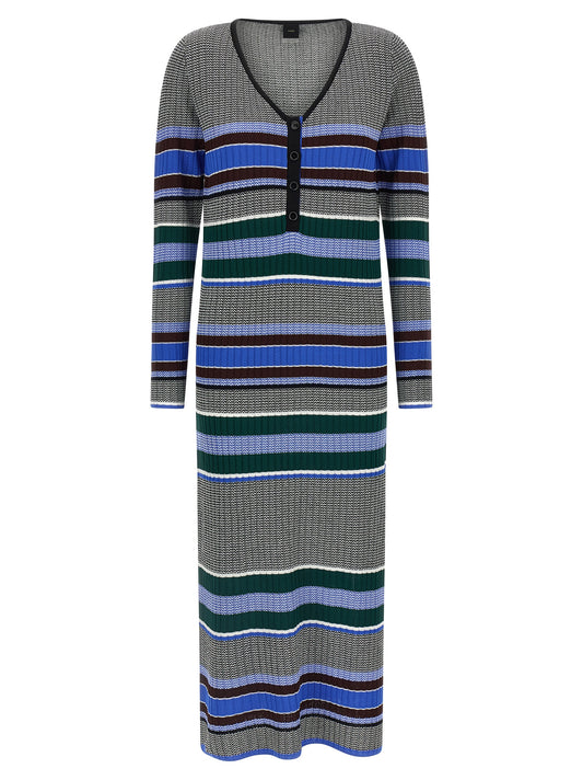 Multicolor Viscose Long Dress