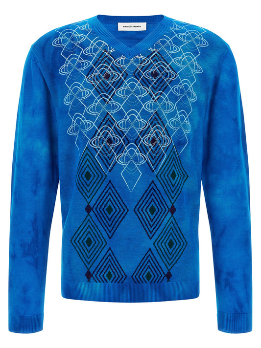Blue Wool Cardigan