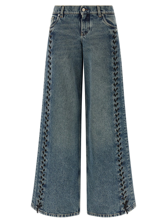 Blue Cotton Jeans Denim