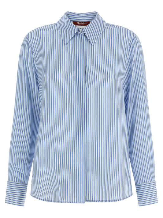 Blue Silk Blouse