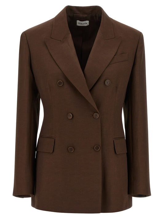 Brown Viscose Blazer