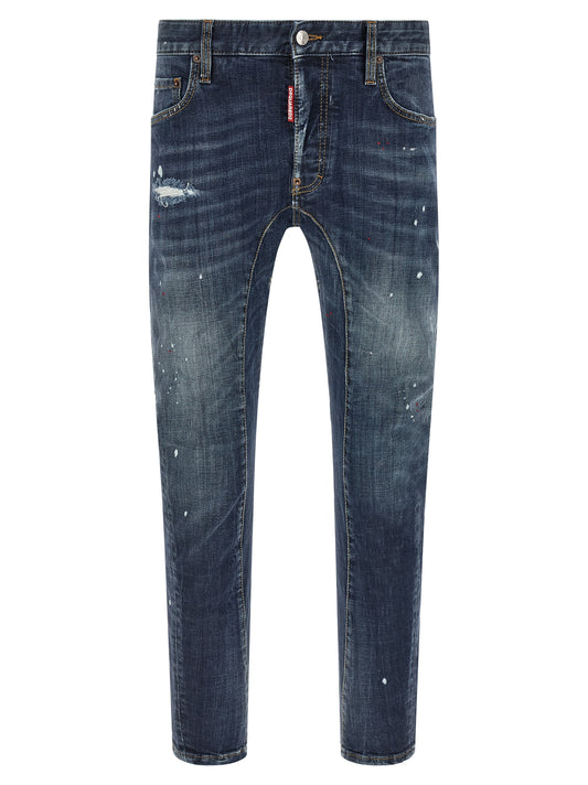 Blue Cotton Jeans Denim
