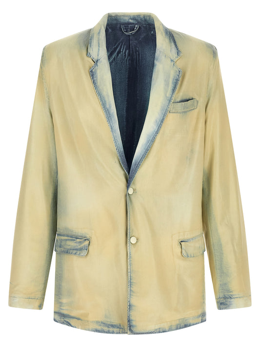 Beige Lyocell Blazer