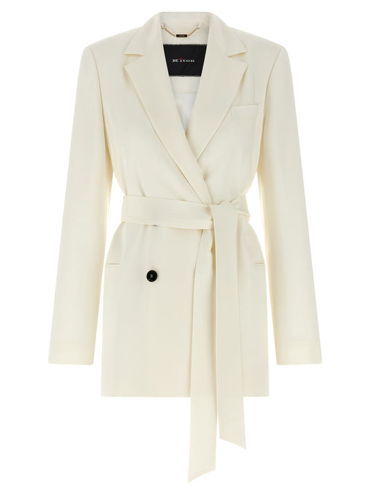 White Silk Blazer