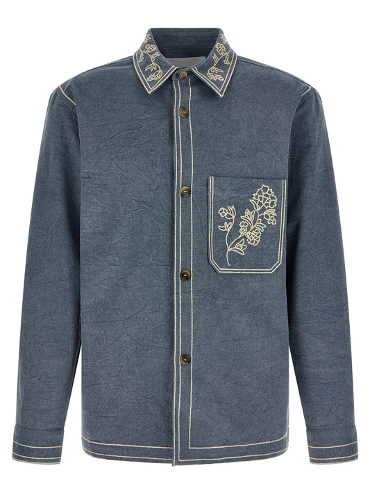 Blue Cotton Blouse