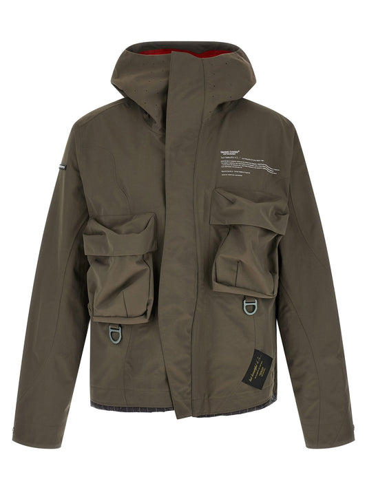 Gray Nylon Parka