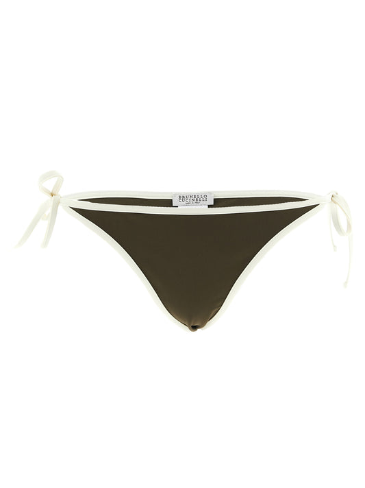 Bicolor Polyamide Swim Briefs