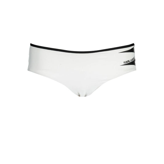 White Polyamide Women's Swim Brief
