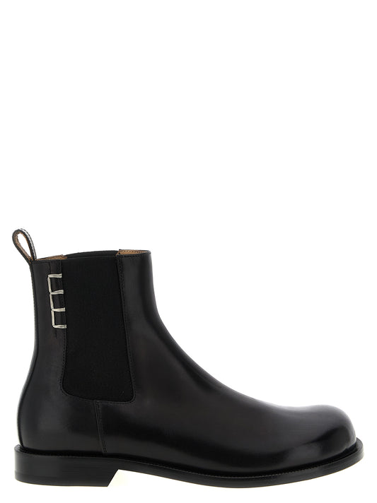 Black Calfskin Chelsea Boots