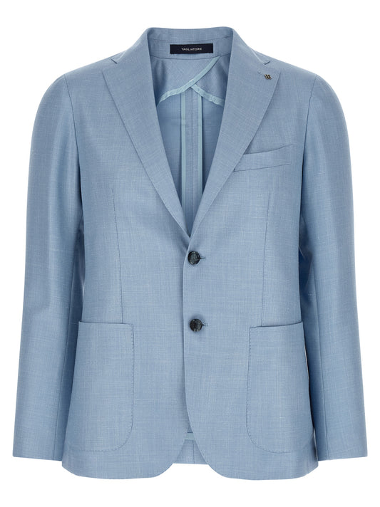 Blue Virgin Wool Blazer