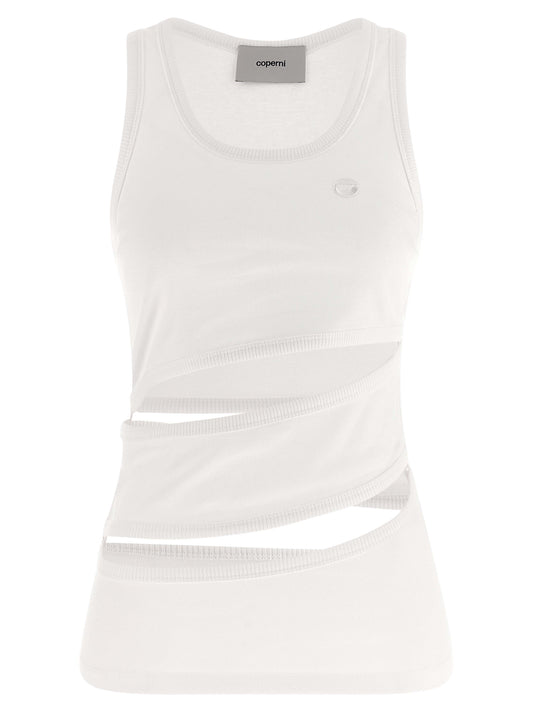 White Organic Cotton Tank Tops