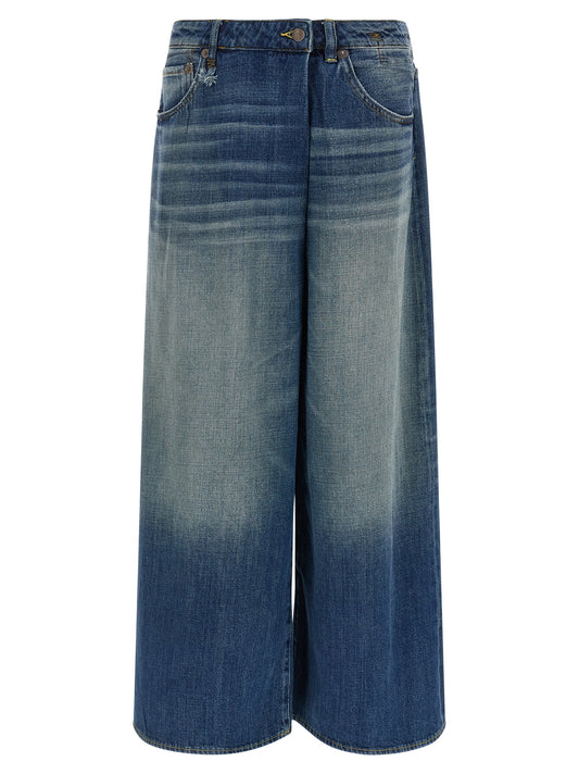 Blue Cotton Jeans Denim