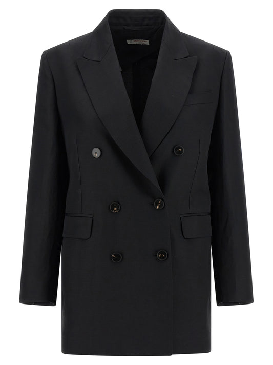 Black Viscose Blazer