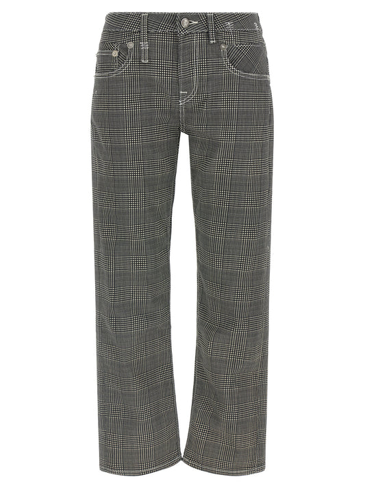 Bicolor Cotton Casual Pants