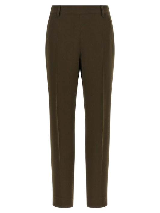 Bicolor Triacetate Casual Pants