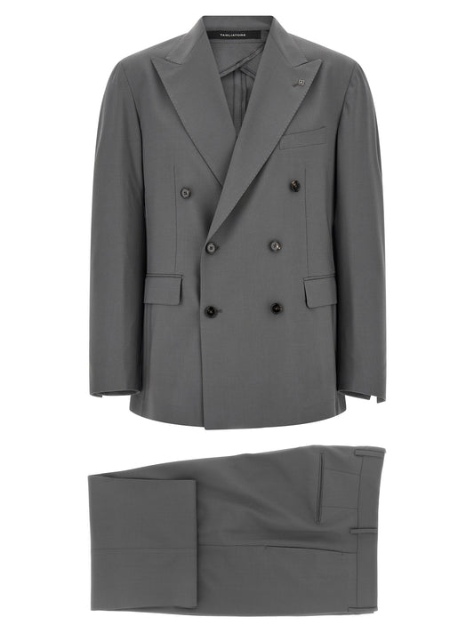 Gray Virgin Wool Two-Piece Suit