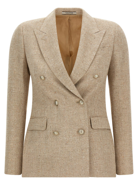 Beige Cotton Blazer