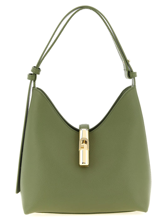 Bicolor Calfskin Shoulder Bag