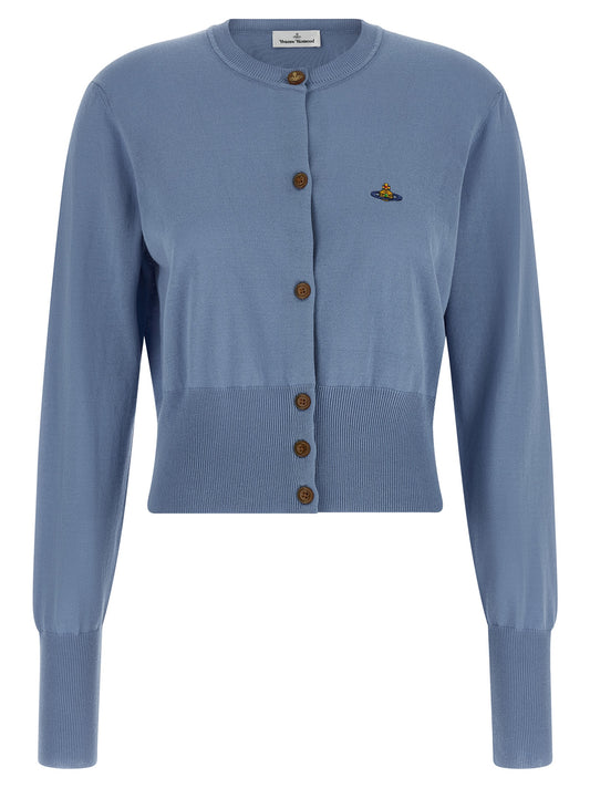 Blue Cotton Cardigan