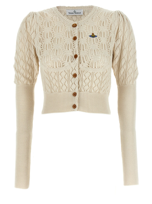 Beige Cotton Cardigan