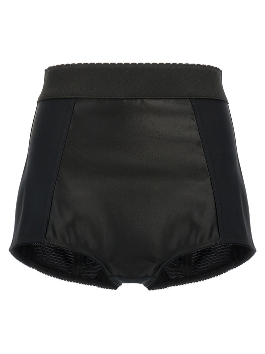 Black Polyamide Bermuda Shorts