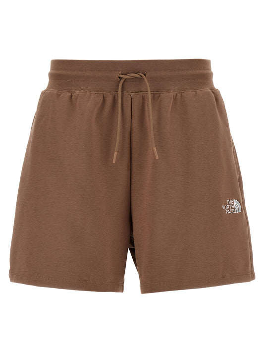 Brown Cotton Bermuda Shorts