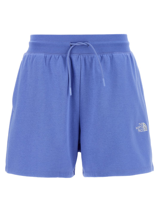 Blue Cotton Bermuda Shorts