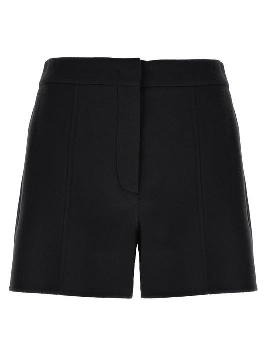 Black Virgin Wool Bermuda Shorts