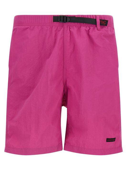 Fuchsia Nylon Bermuda Shorts