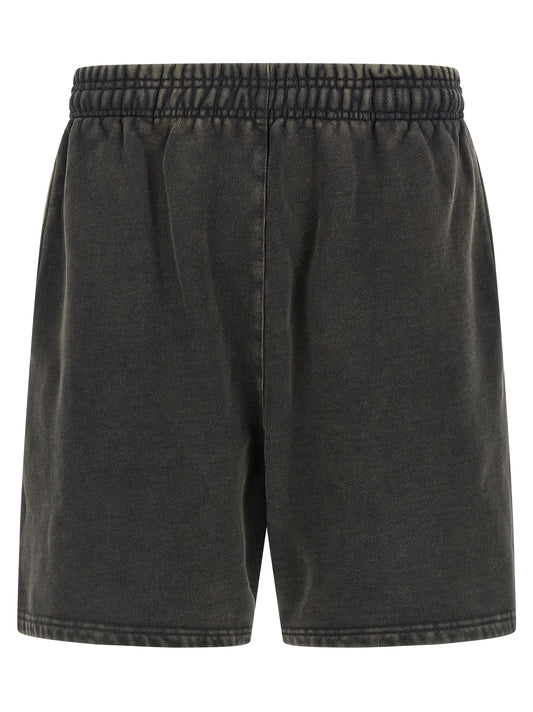 Gray Cotton Bermuda Shorts
