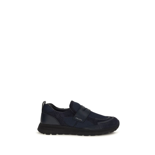 Blue Calf Leather Bos Taurus Athletic Sneakers