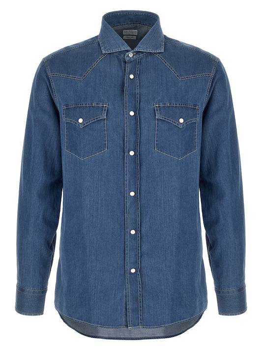 Blue Cotton Blouse
