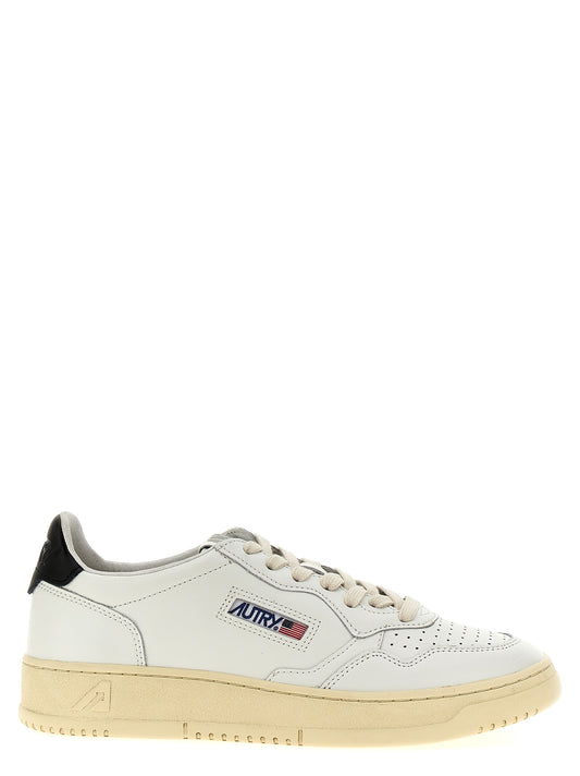 Bicolor Calfskin Low Top Sneakers