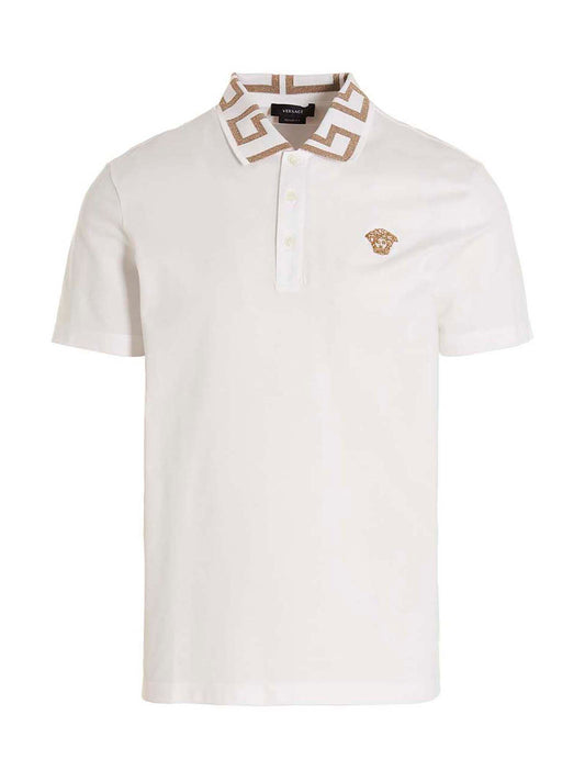 White Cotton Polo Shirt