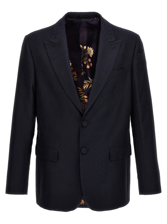 Blue Cotton Blazer