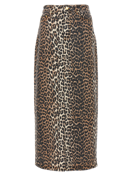Brown Organic Cotton Mini Skirt