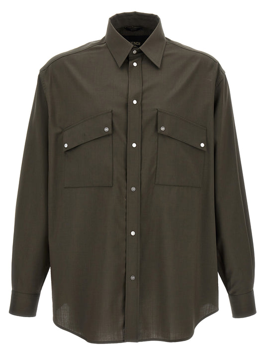 Bicolor Wool Blouse
